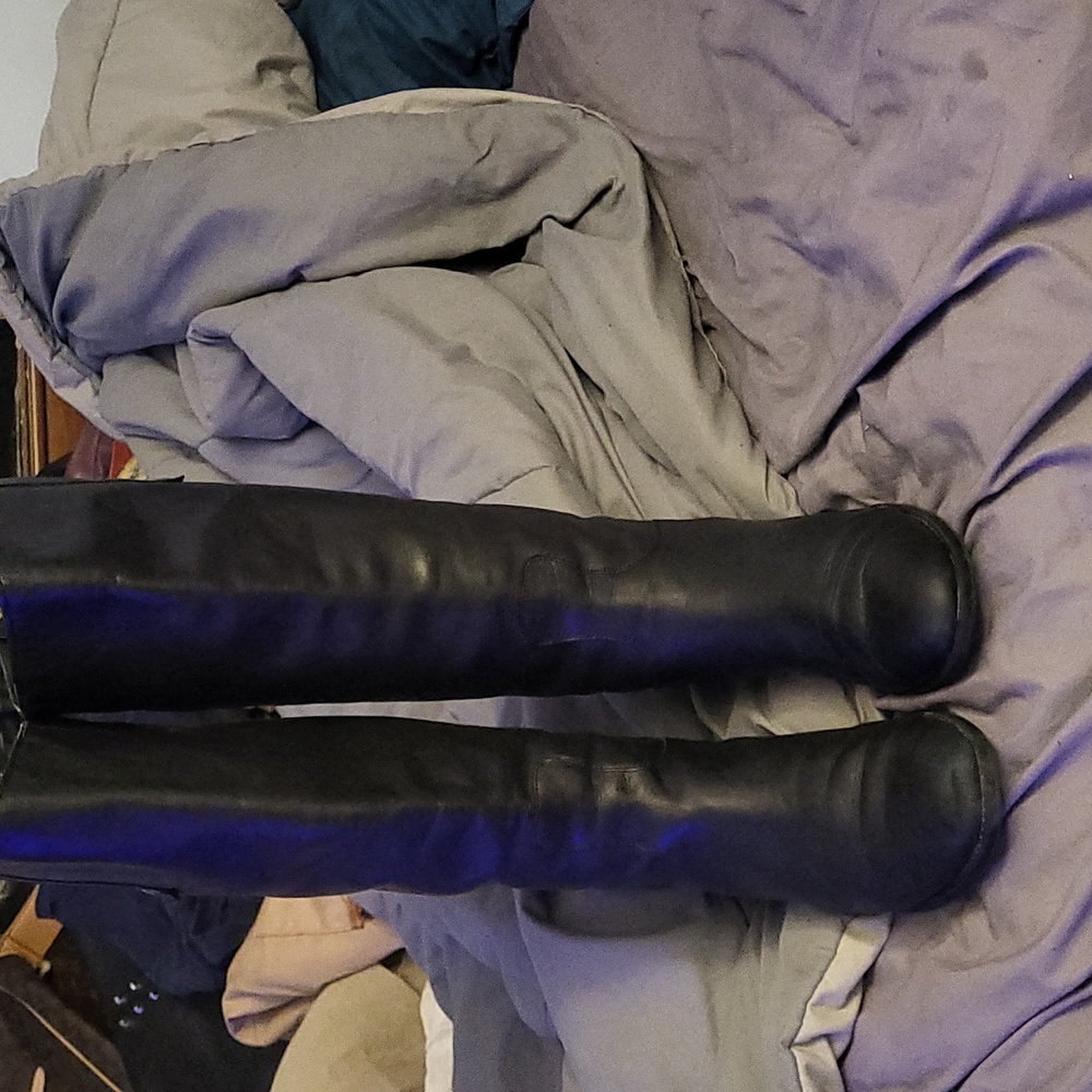Sam Edelman Black Penny 2 Wide Calf Riding Round-toed Boots